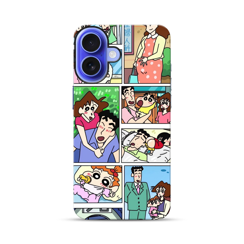 クレヨンしんちゃん家族の毎日 iPhone 17オリジナル耐衝撃ケース