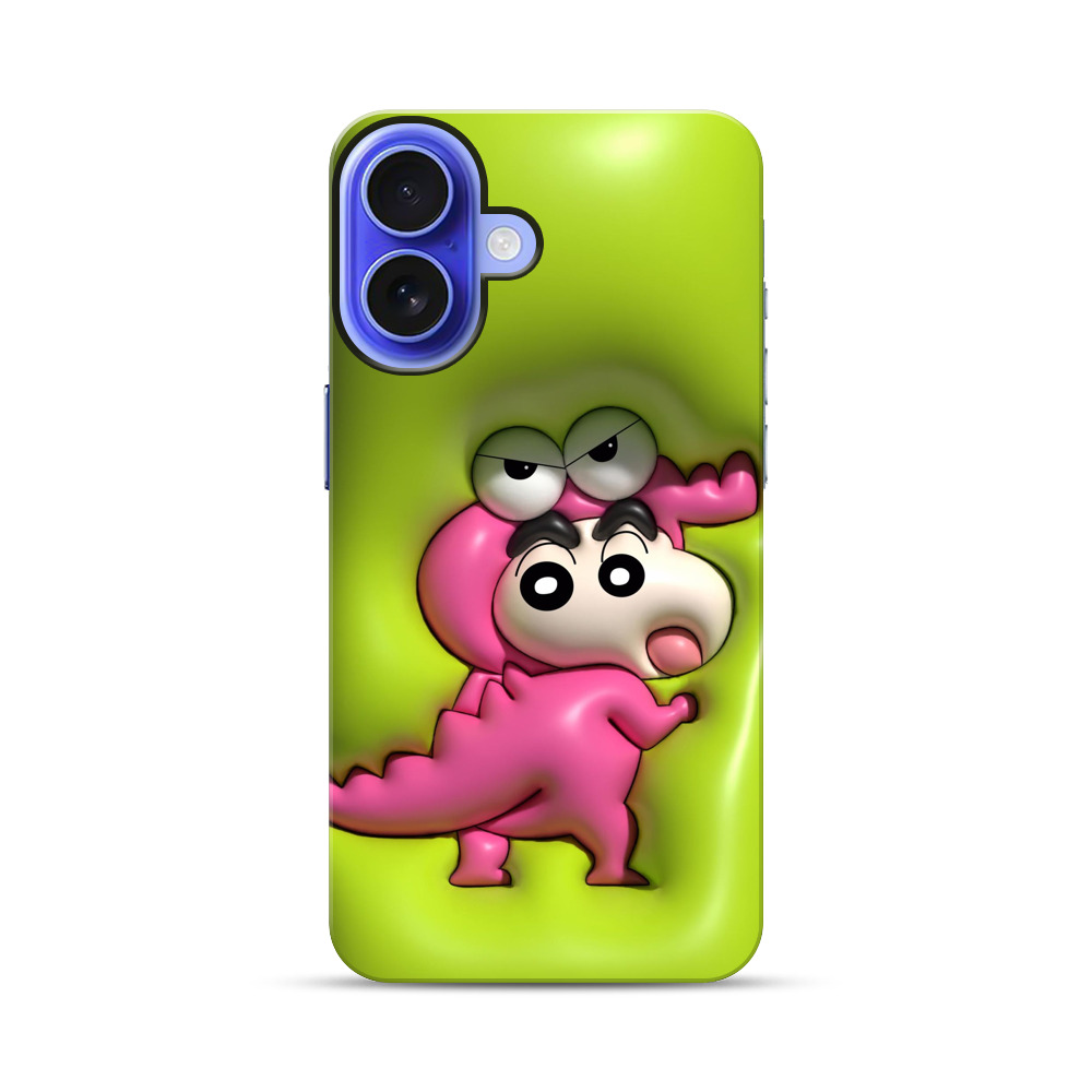 ピンク恐竜のしんちゃん iPhone 17オリジナル耐衝撃ケース