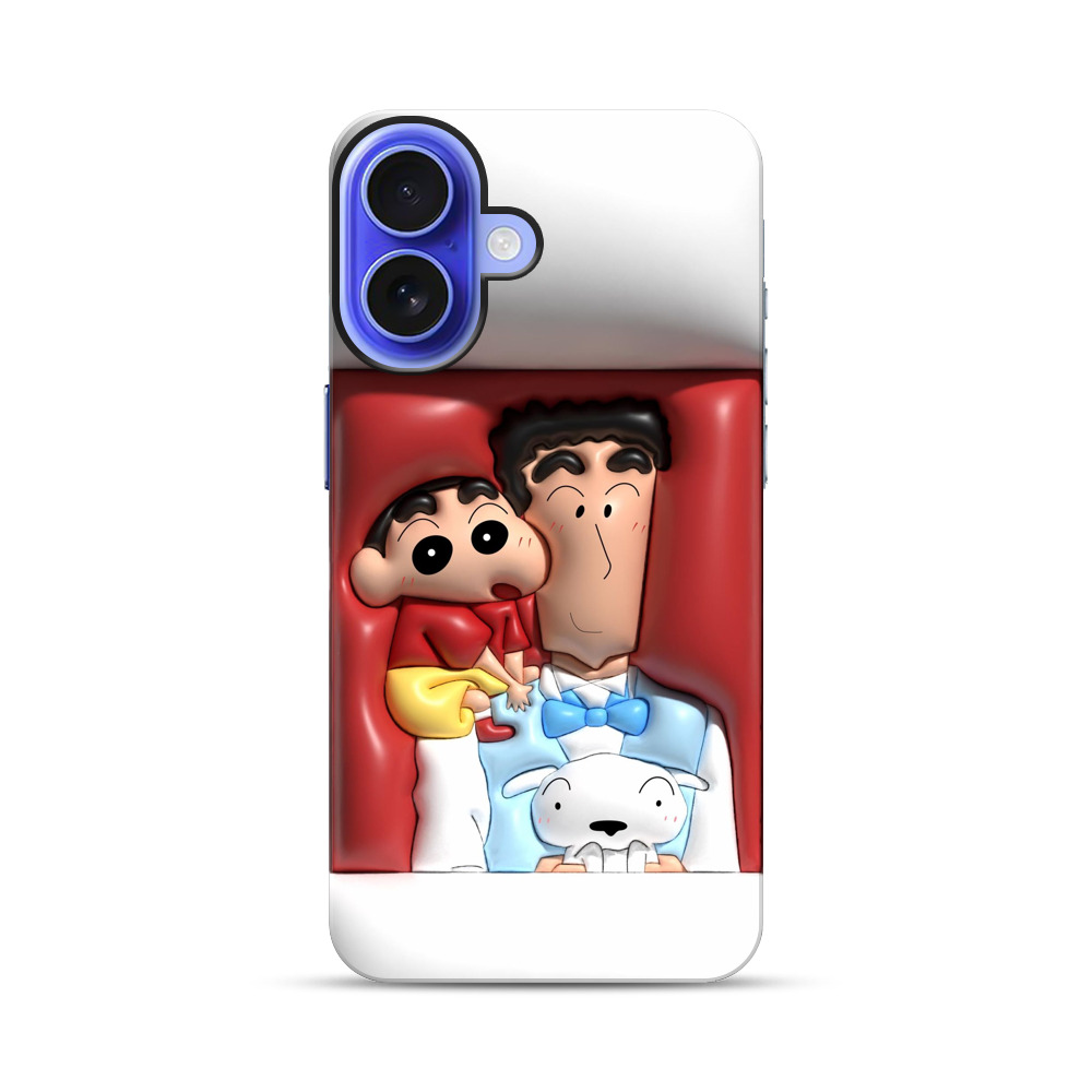 しんちゃんとマサオの友情 iPhone 17オリジナル耐衝撃ケース