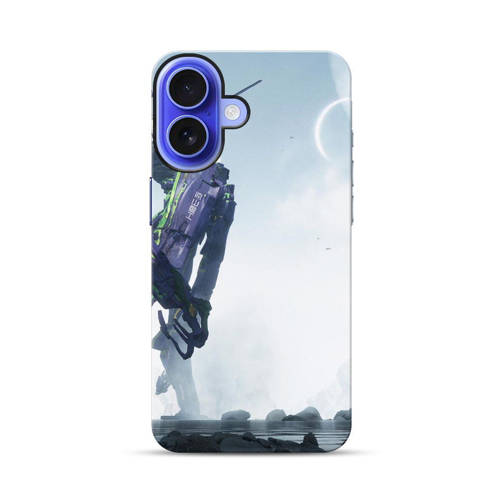 月夜の巨大ロボットケース用 iPhone 17オリジナル耐衝撃ケース