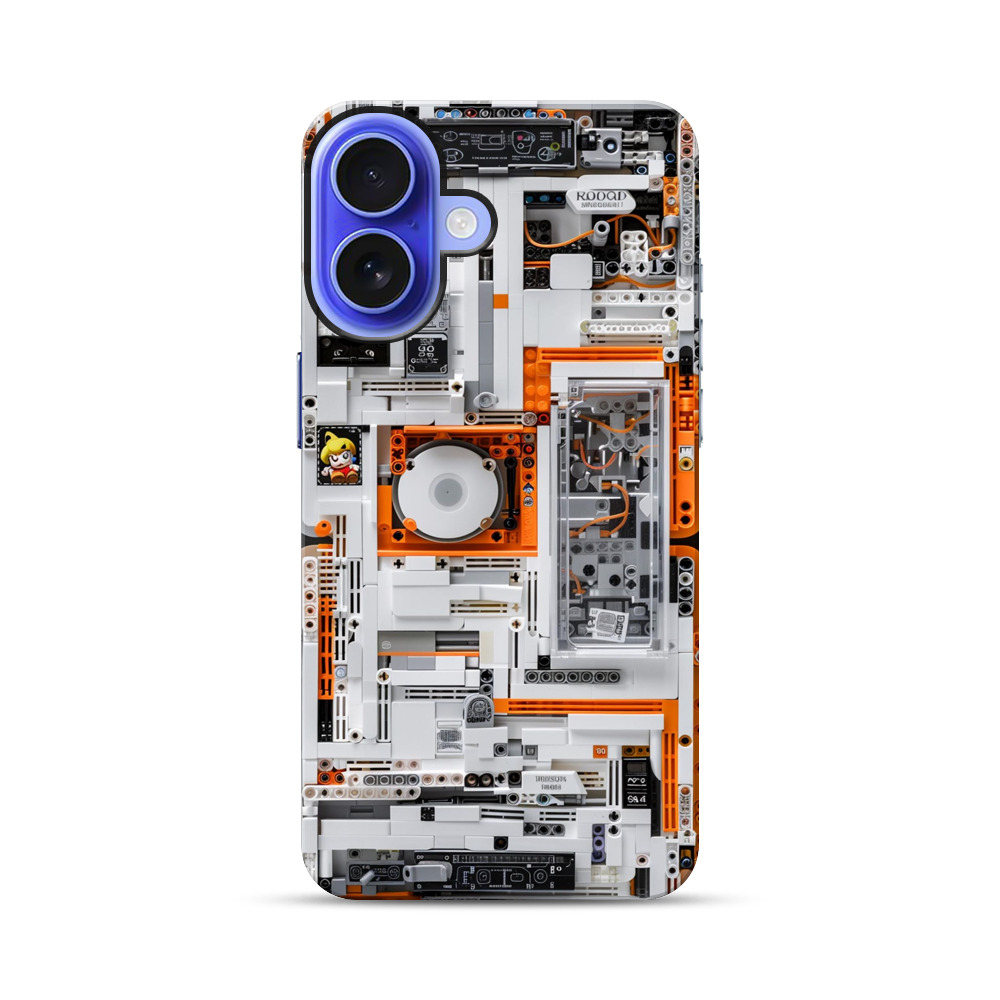 レゴ風機械部品 iPhone 17オリジナル耐衝撃ケース