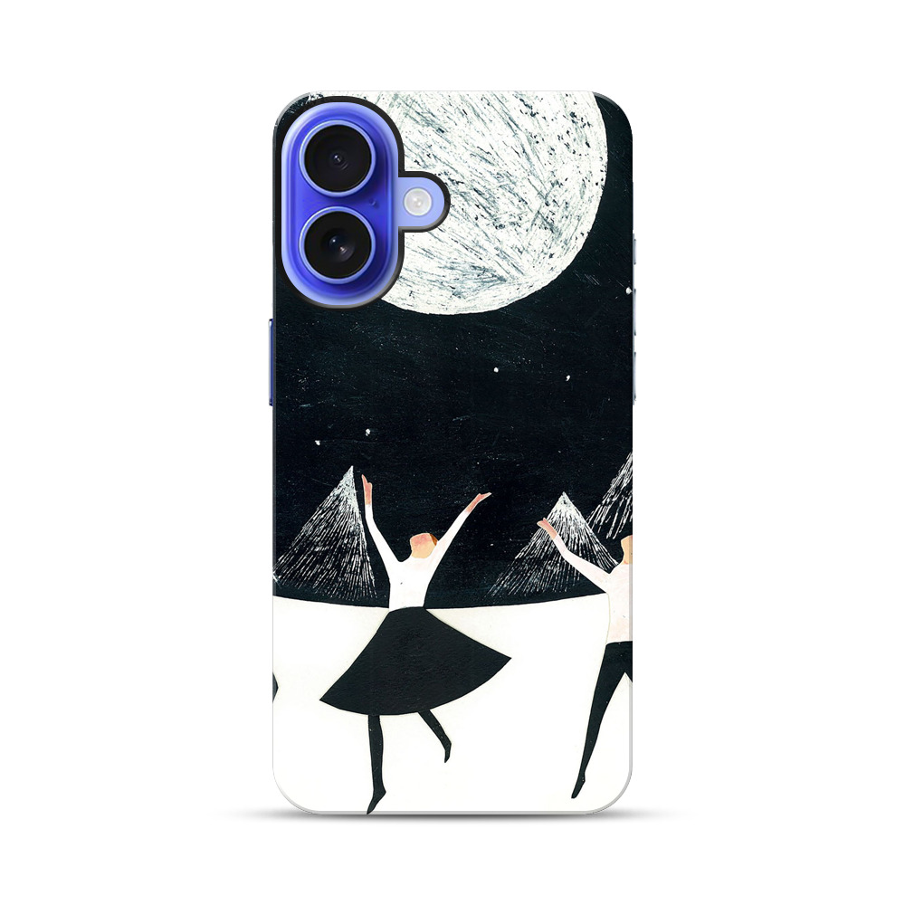 満月の夜に踊る三人 iPhone 17オリジナル耐衝撃ケース