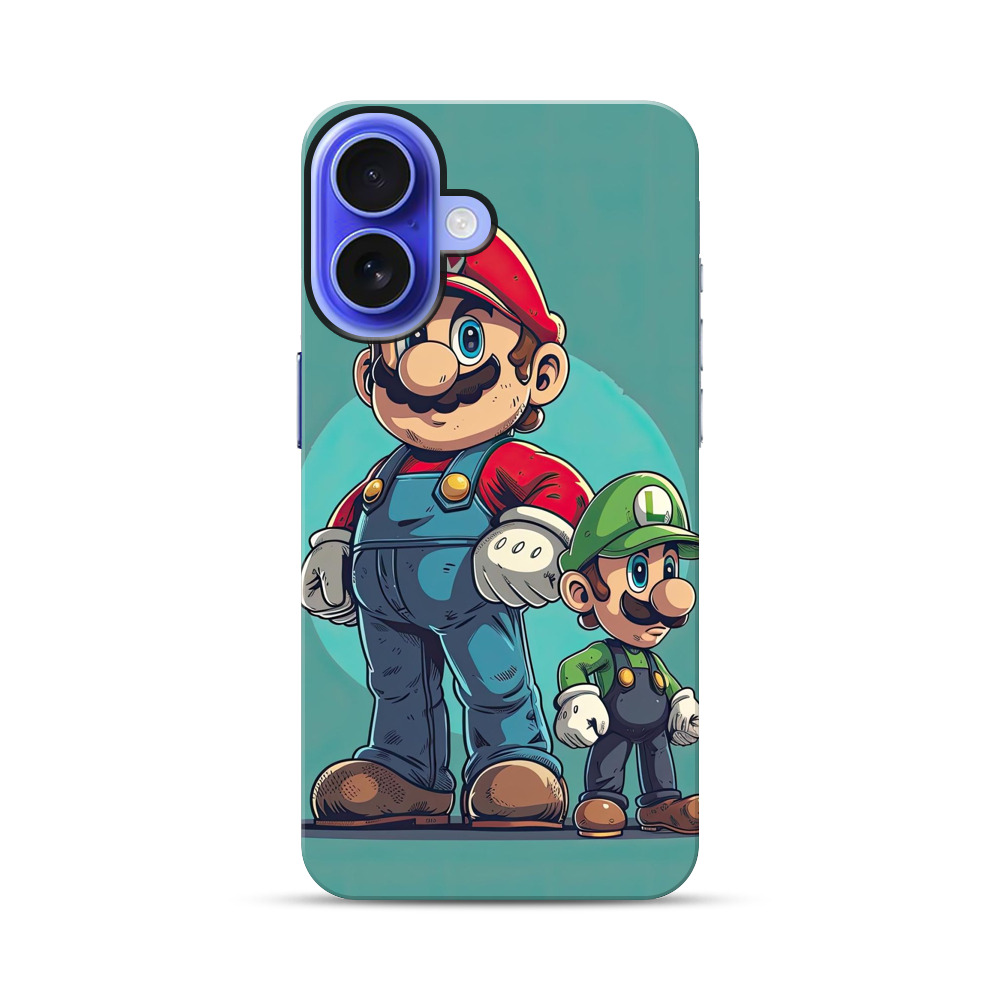 マリオとルイージ iPhone 17オリジナル耐衝撃ケース