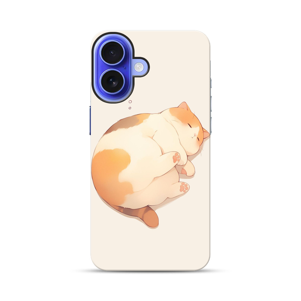 丸くなって眠る猫 iPhone 17オリジナル耐衝撃ケース