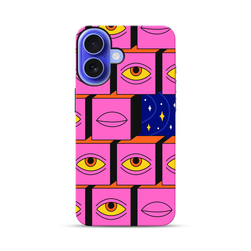 目のパターンアート iPhone 17オリジナル耐衝撃ケース