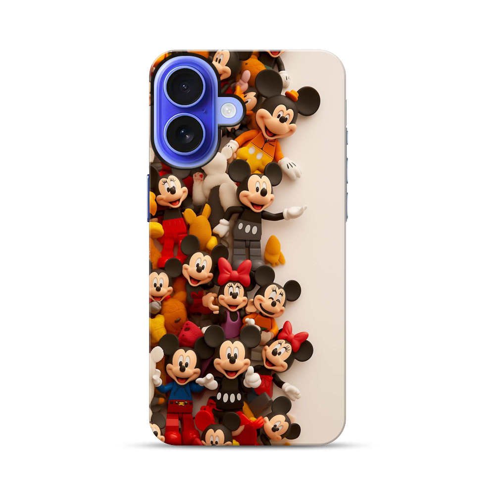 ミッキーマウス集合フィギュア iPhone 17オリジナル耐衝撃ケース