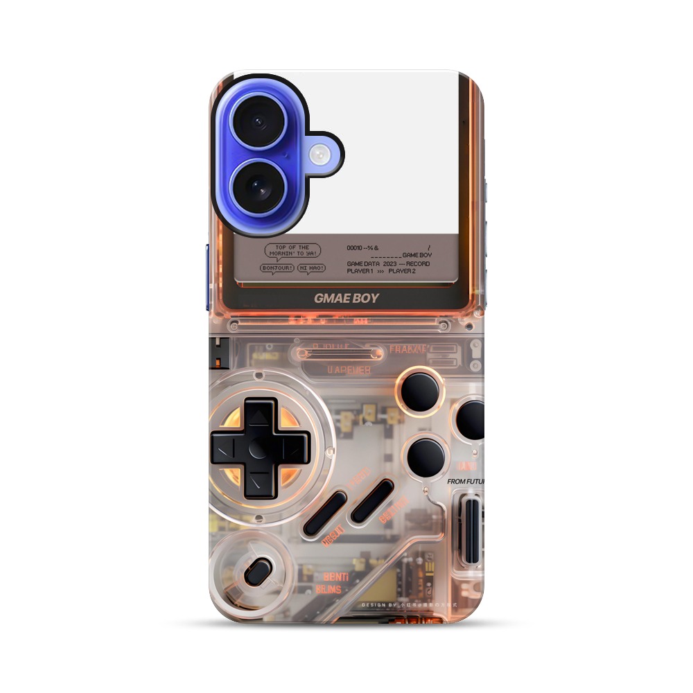 未来風透明ゲーム機 iPhone 17オリジナル耐衝撃ケース
