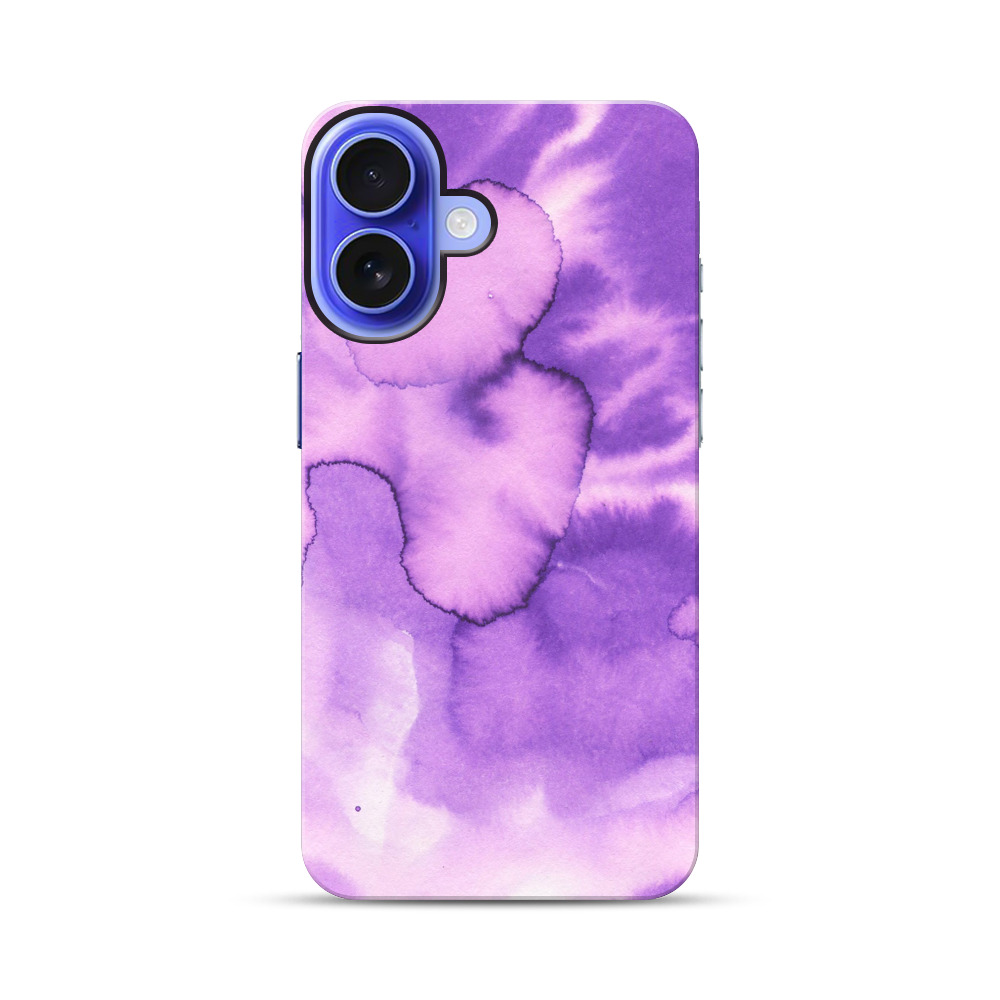 紫色の水彩ぼかし iPhone 17オリジナル耐衝撃ケース