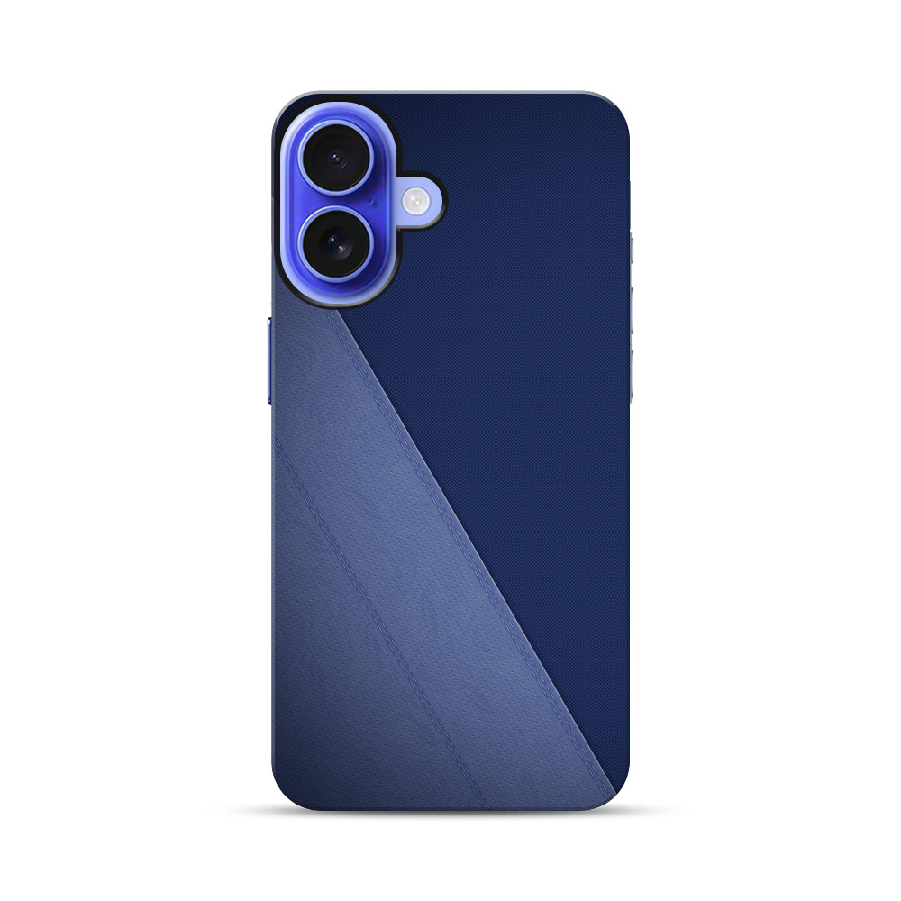 ネイビーブルーテクスチャ iPhone 17オリジナル耐衝撃ケース