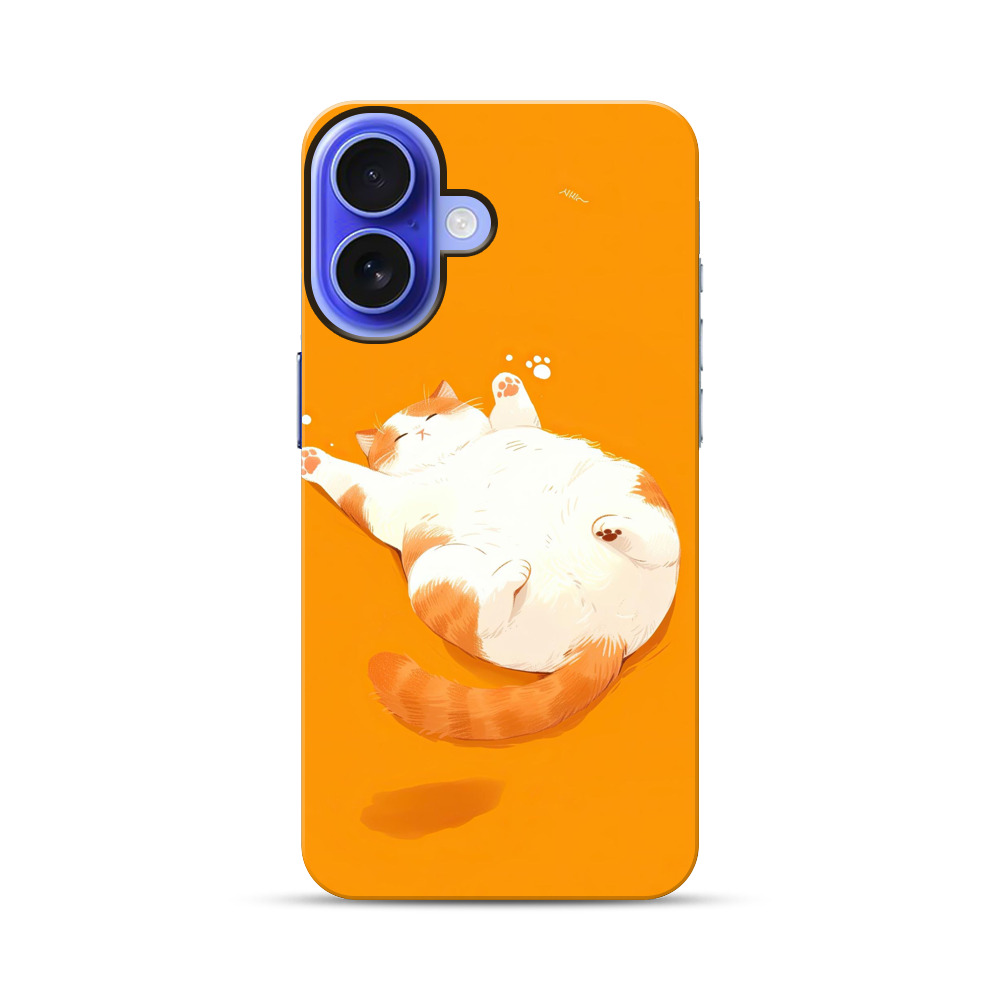 お腹を見せる猫 iPhone 17オリジナル耐衝撃ケース