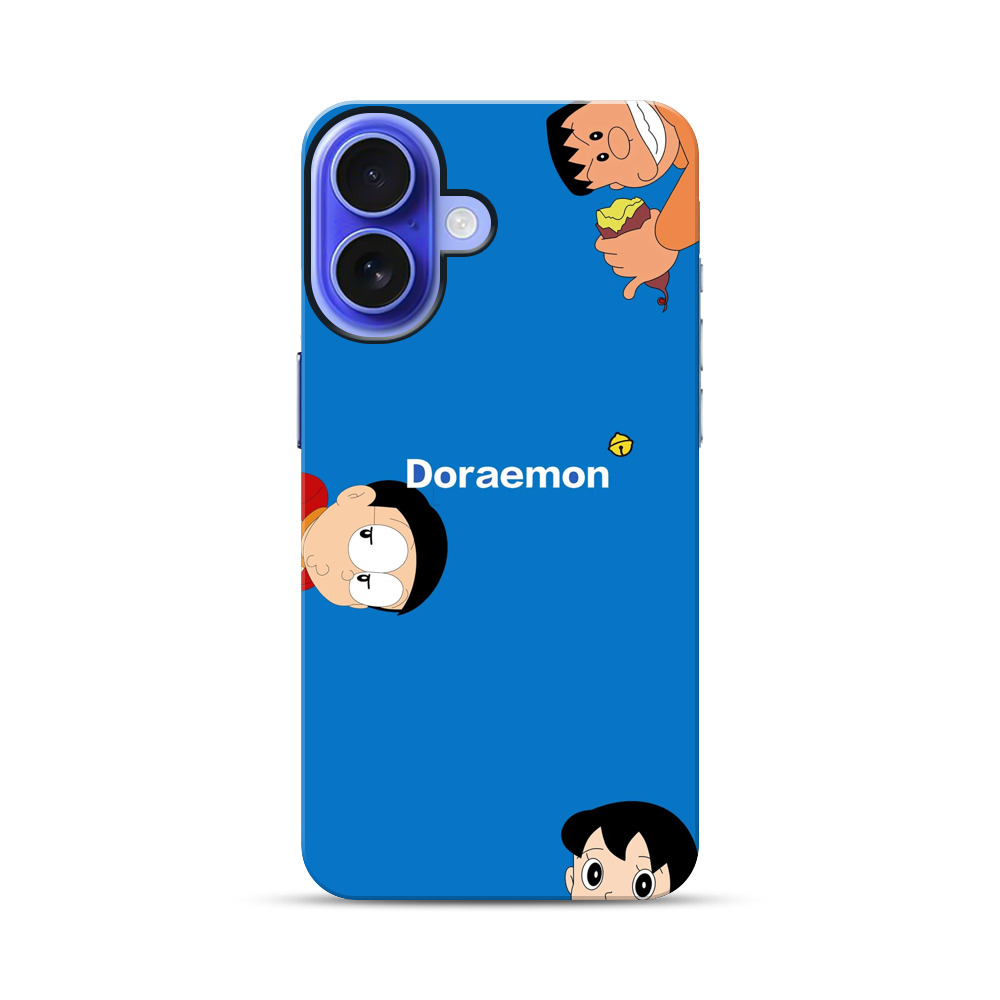 のび太と鈴のシンプル背景 iPhone 17オリジナル耐衝撃ケース