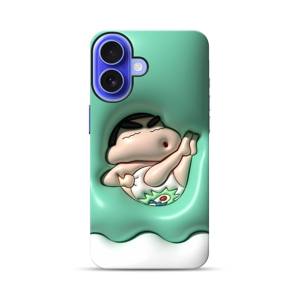 お風呂リラックスしんちゃん iPhone 17オリジナル耐衝撃ケース