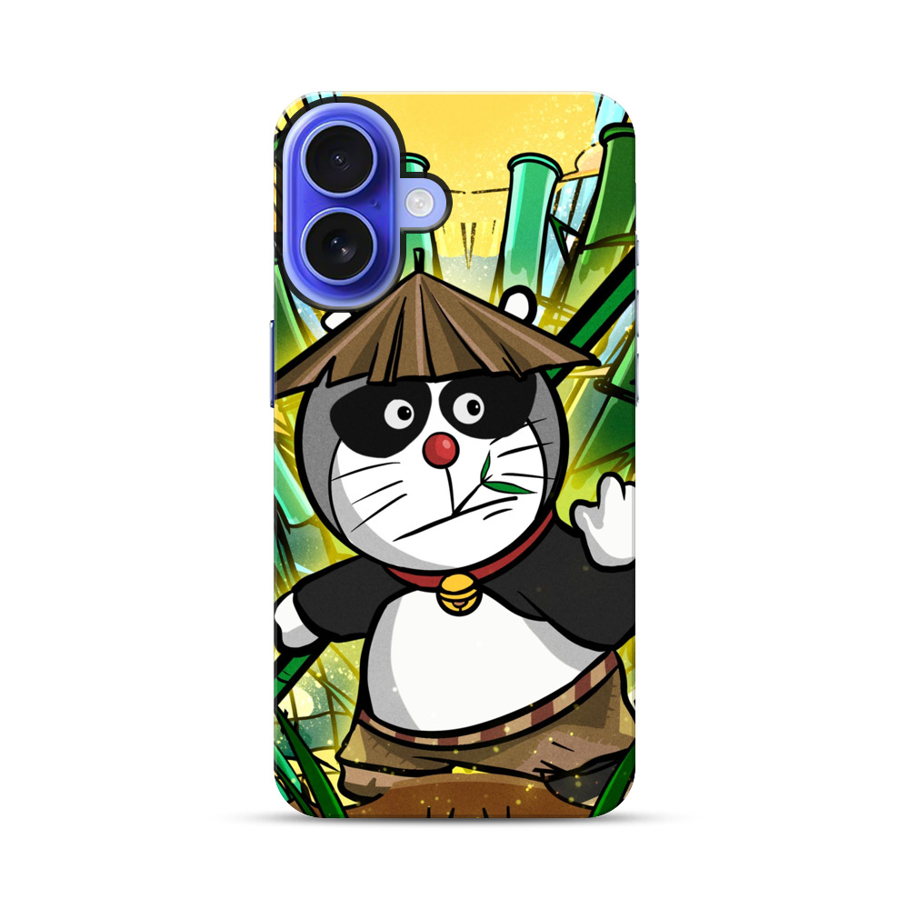 笠をかぶる竹林パンダ iPhone 17オリジナル耐衝撃ケース