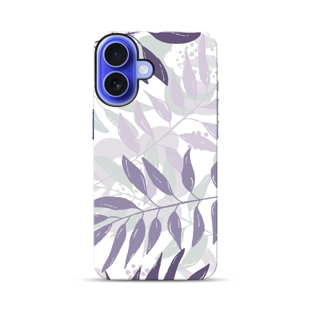 パステルリーフパターン iPhone 17オリジナル耐衝撃ケース