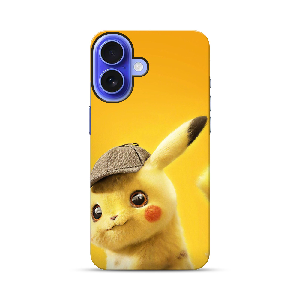 帽子のピカチュウの顔アップ iPhone 17オリジナル耐衝撃ケース