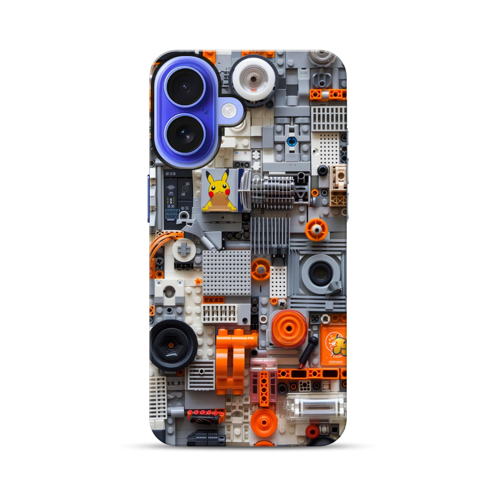 ピカチュウブロックアート iPhone 17オリジナル耐衝撃ケース