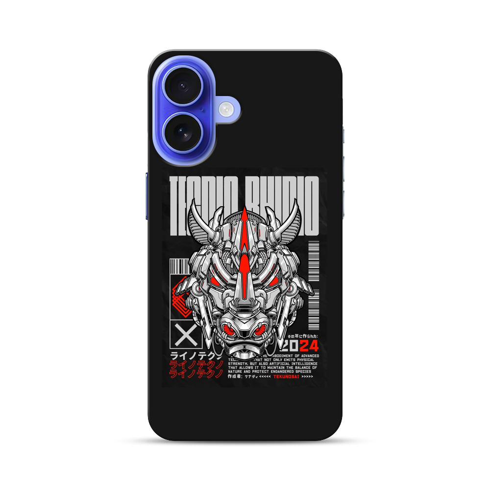 ライノサウルスのアート iPhone 17オリジナル耐衝撃ケース