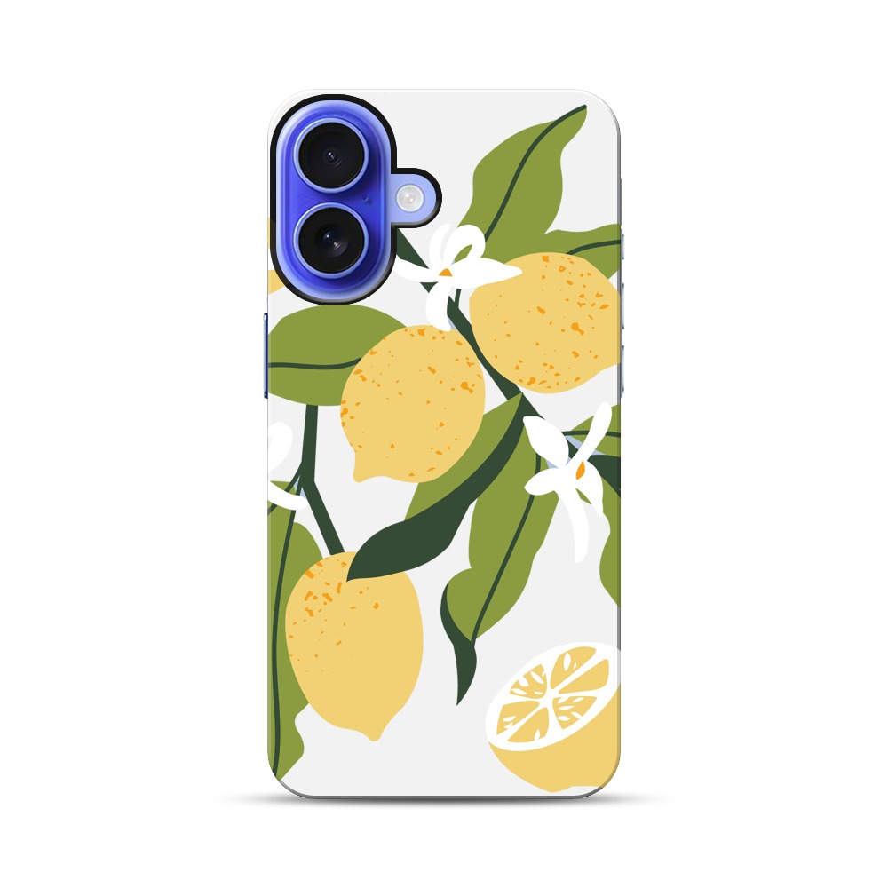 レモンのデザイン iPhone 17オリジナル耐衝撃ケース