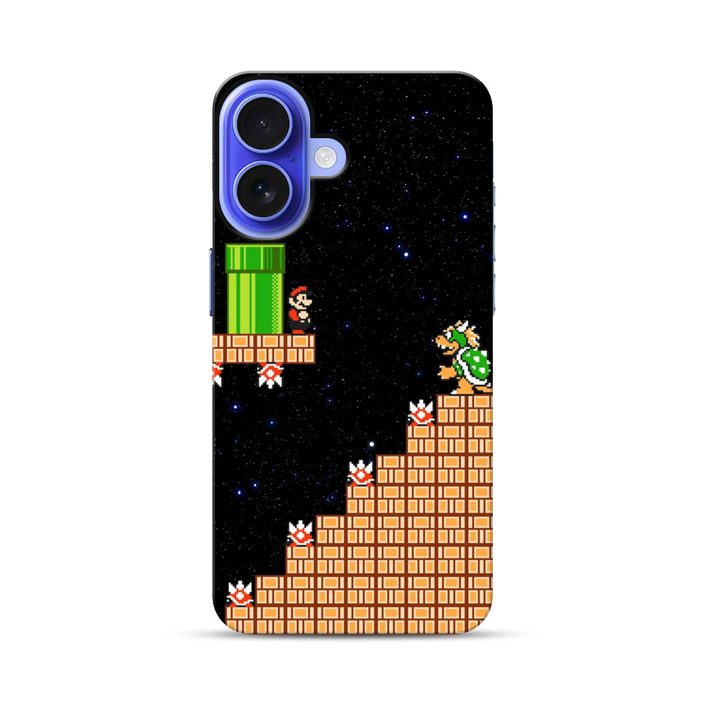 マリオvsクッパの対決 iPhone 17オリジナル耐衝撃ケース