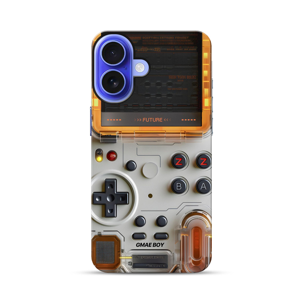 未来的ゲーム機ボタン iPhone 17オリジナル耐衝撃ケース