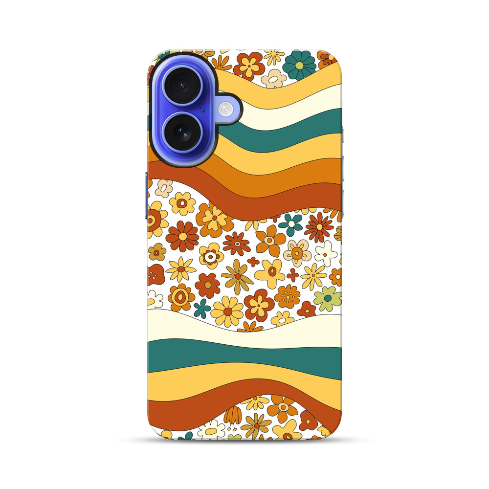 レトロなフローラルパターン rainbow-flowers レトロなフローラルパターン rainbow-flowers