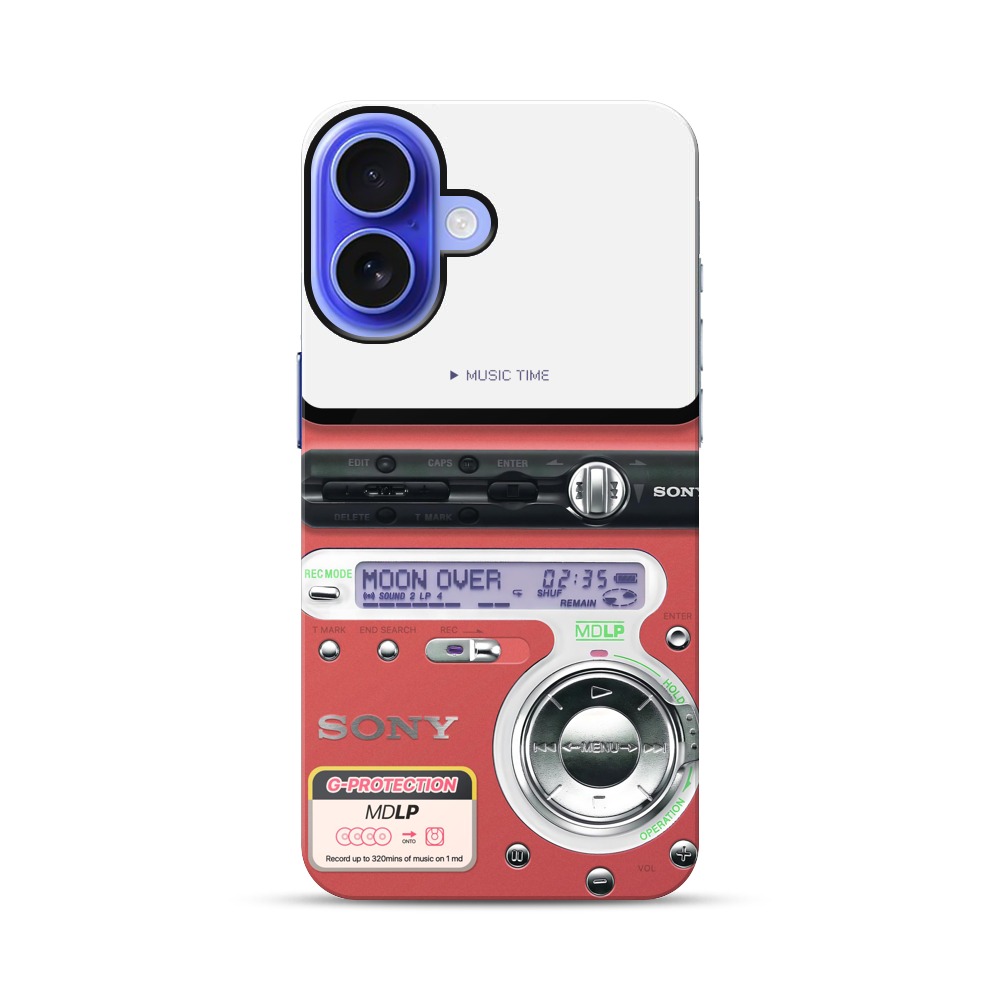 レトロ音楽プレーヤー iPhone 17オリジナル耐衝撃ケース