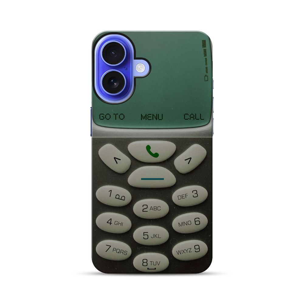 レトロ携帯電話キー iPhone 17オリジナル耐衝撃ケース