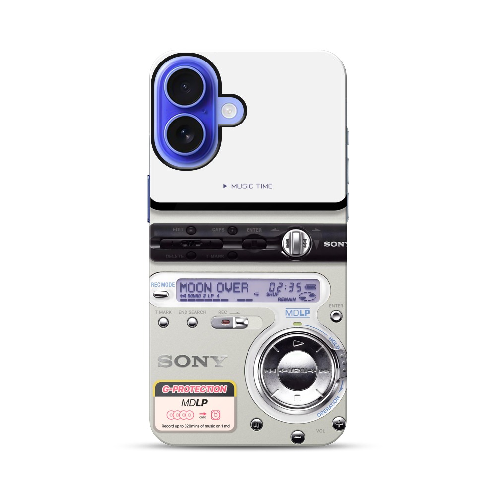 レトロなMDプレーヤー gameboywalkman_silver レトロなMDプレーヤー gameboywalkman_silver