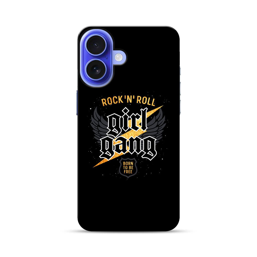 ロックンロール ガールギャング ロゴデザイン iPhone 17オリジナル耐衝撃ケース