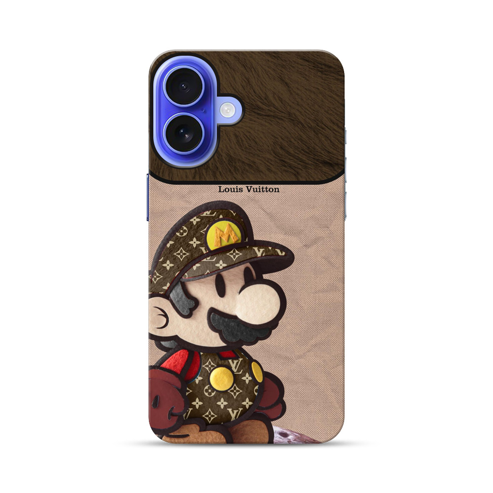 ルイヴィトン柄マリオ iPhone 17オリジナル耐衝撃ケース
