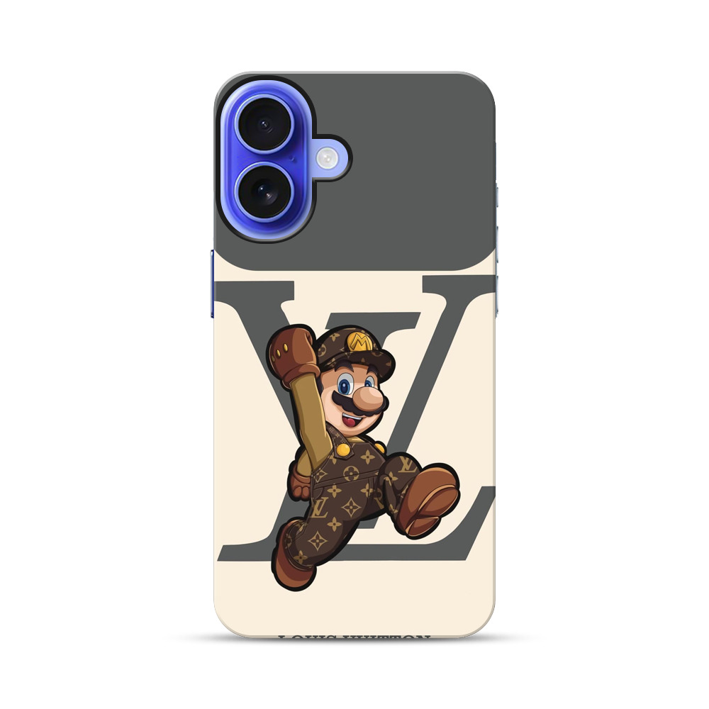 ルイヴィトン柄のマリオ iPhone 17オリジナル耐衝撃ケース