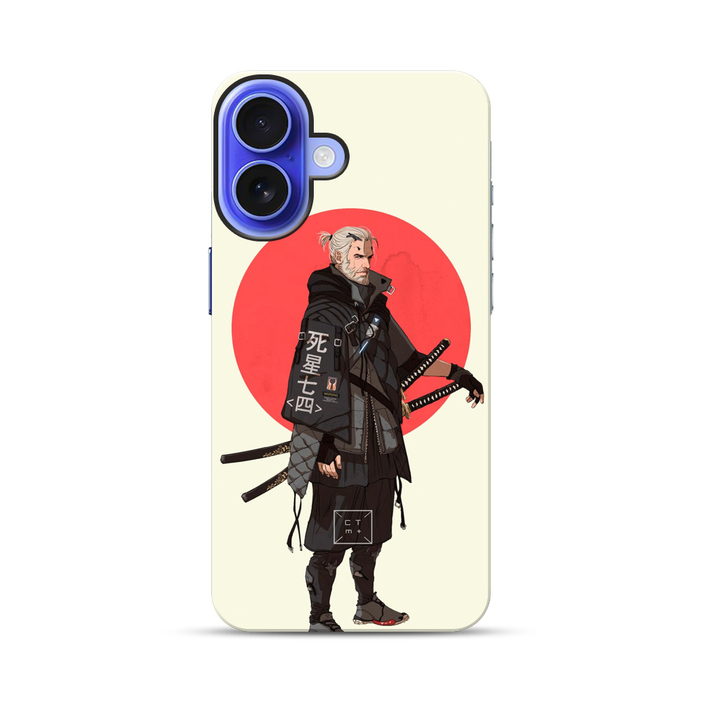 サムライ風現代武装男 iPhone 17オリジナル耐衝撃ケース