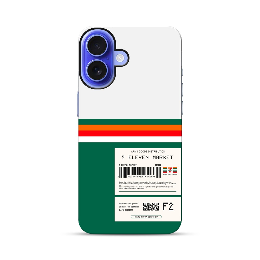 セブンイレブン風バーコード iPhone 17オリジナル耐衝撃ケース