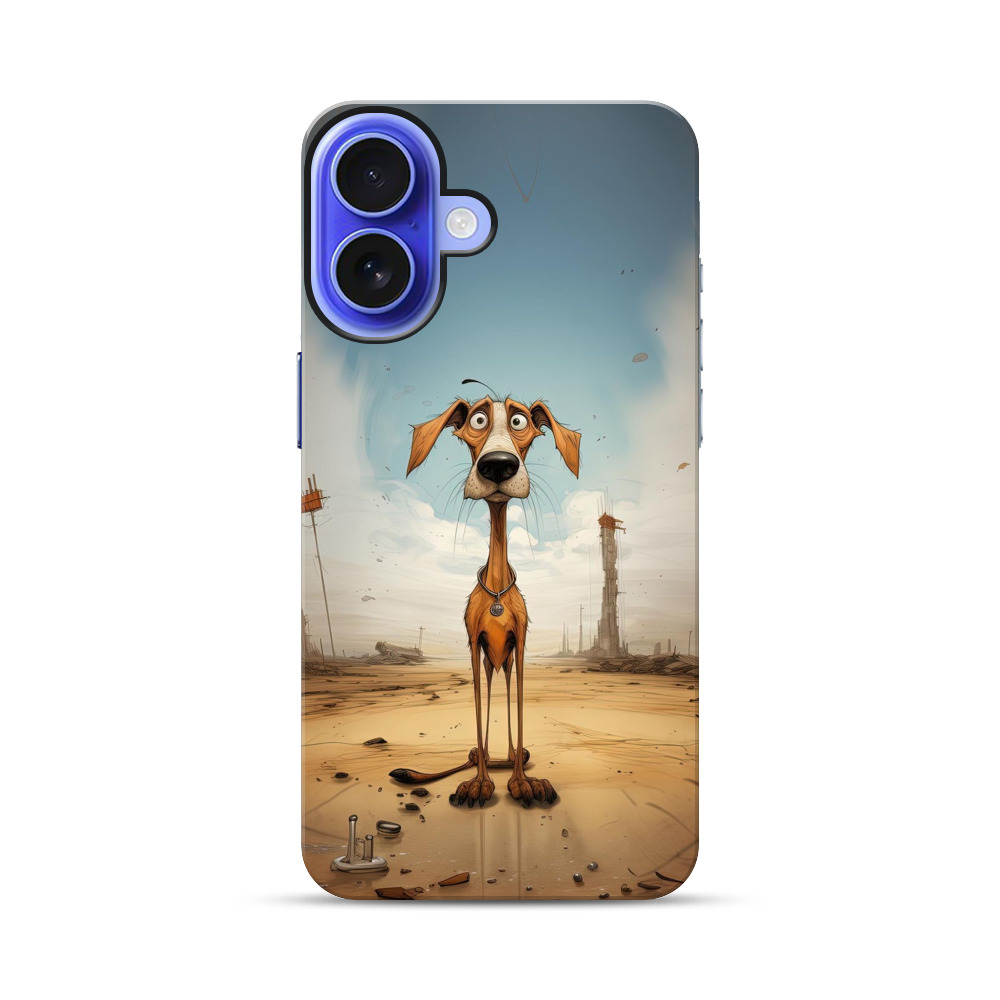 細長い首の犬 iPhone 17オリジナル耐衝撃ケース