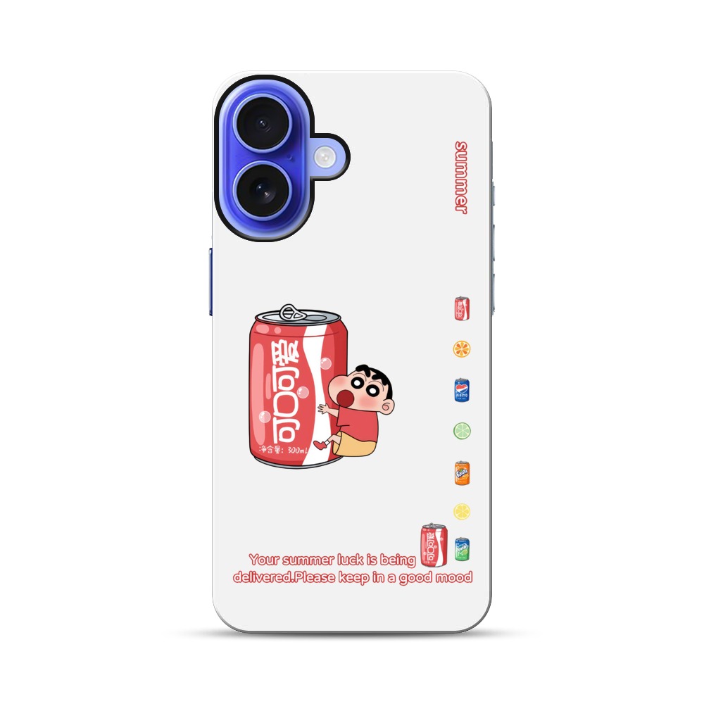 しんちゃんとコーラ缶 iPhone 17オリジナル耐衝撃ケース