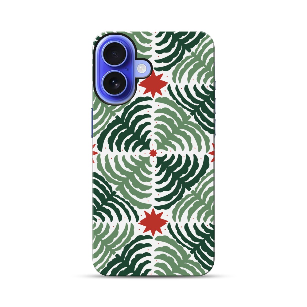 植物模様のデザイン iPhone 17オリジナル耐衝撃ケース