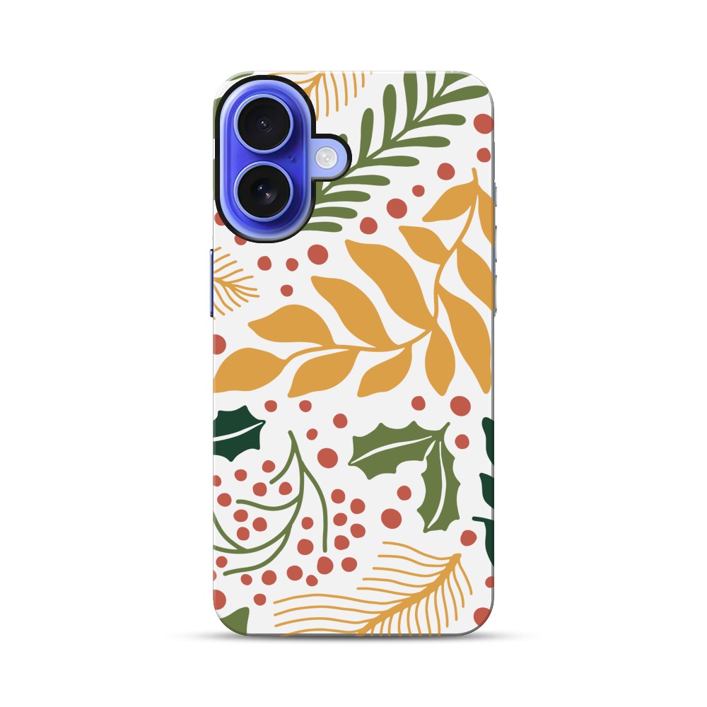 植物の模様 iPhone 17オリジナル耐衝撃ケース