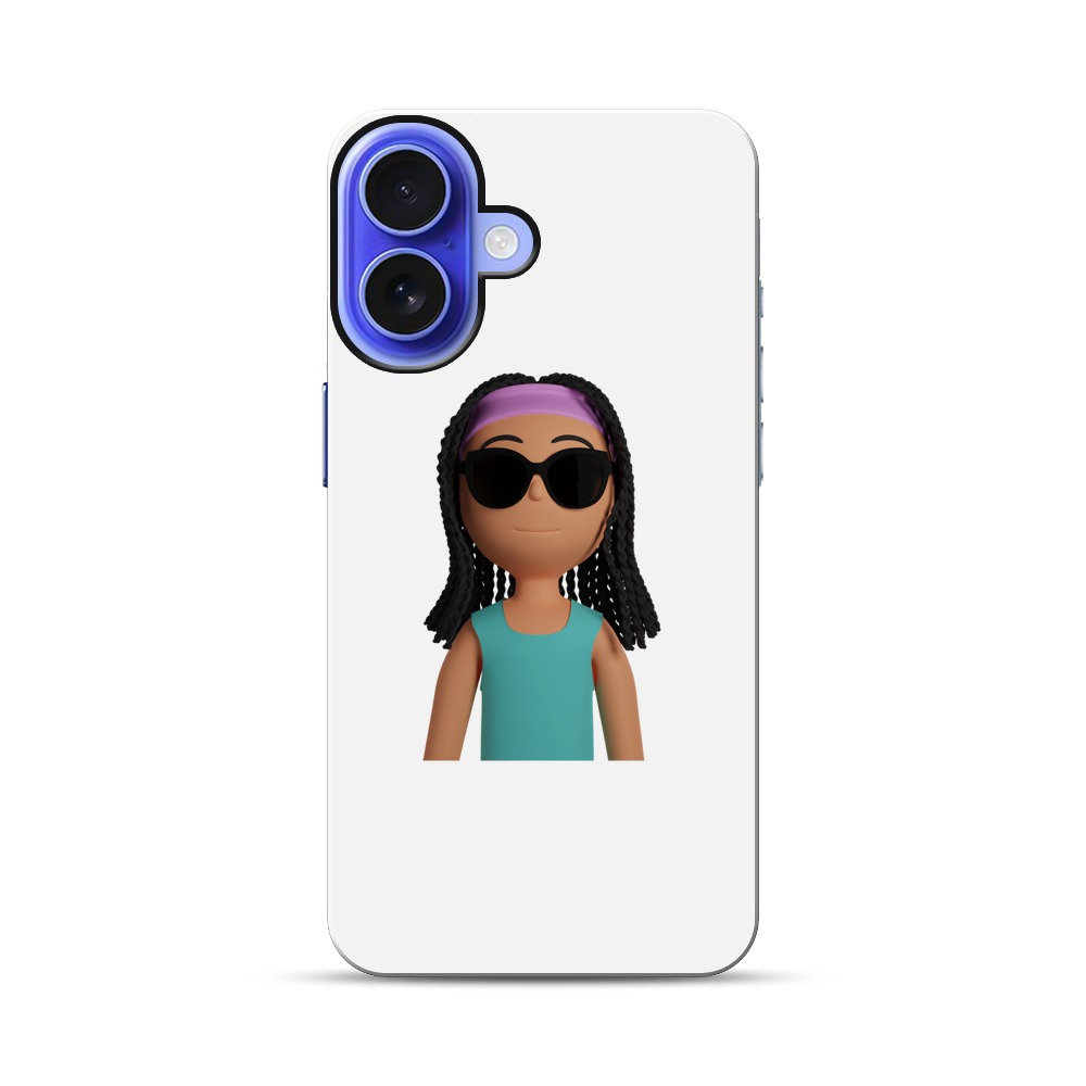 サングラスをかけたキャラクター iPhone 17オリジナル耐衝撃ケース