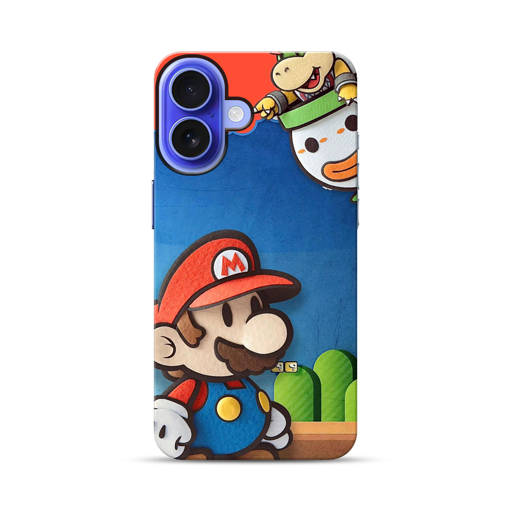 スーパーマリオのイラスト iPhone 17オリジナル耐衝撃ケース