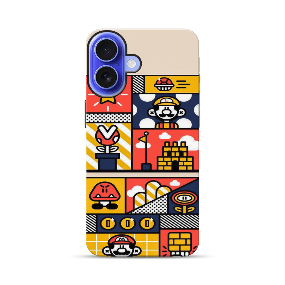 マリオゲームモチーフ iPhone 17オリジナル耐衝撃ケース