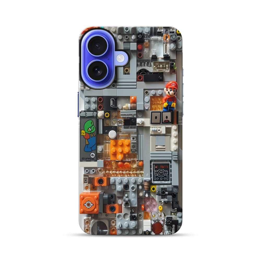 スーパーマリオレゴ iPhone 17オリジナル耐衝撃ケース