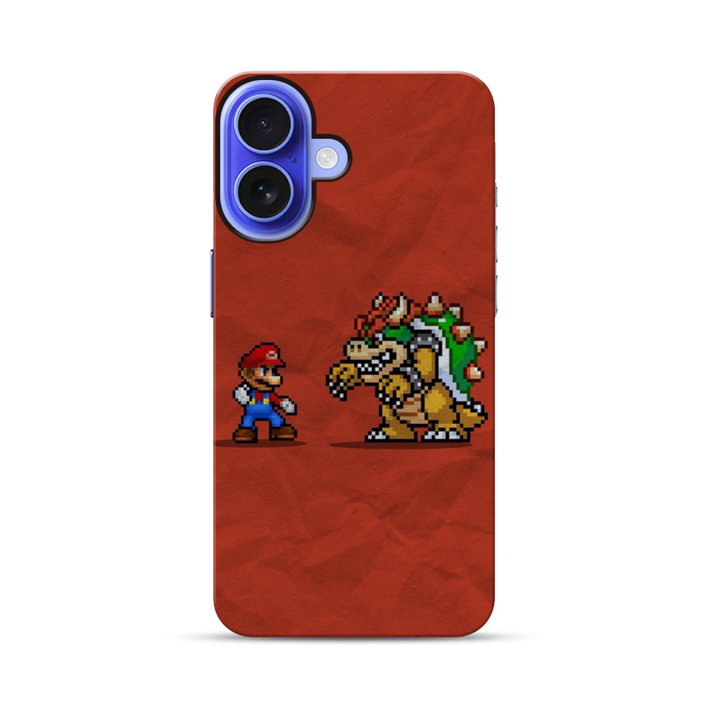 マリオとクッパの対決 iPhone 17オリジナル耐衝撃ケース