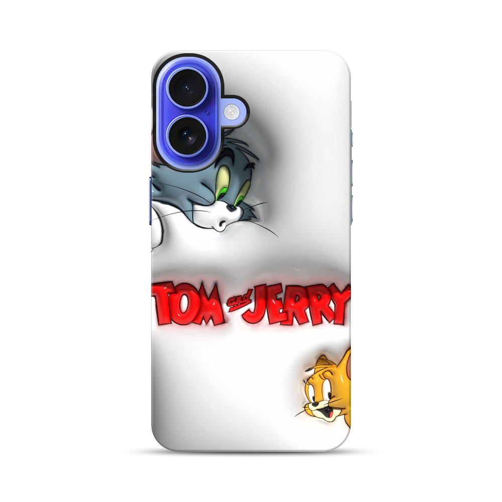 トムとジェリーのロゴ iPhone 17オリジナル耐衝撃ケース