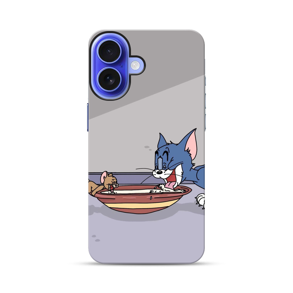 トムとジェリーのミルク iPhone 17オリジナル耐衝撃ケース