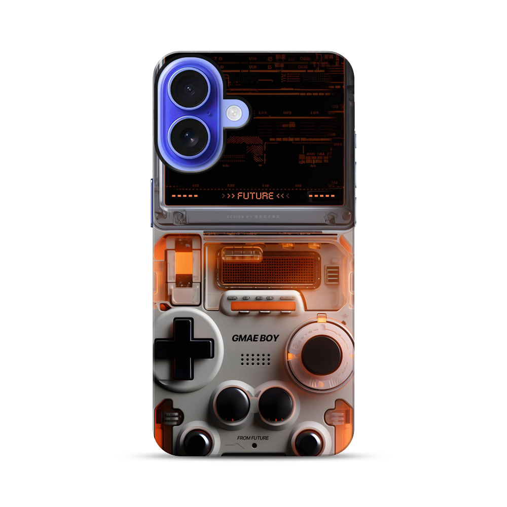 透明レトロゲーム機未来 iPhone 17オリジナル耐衝撃ケース