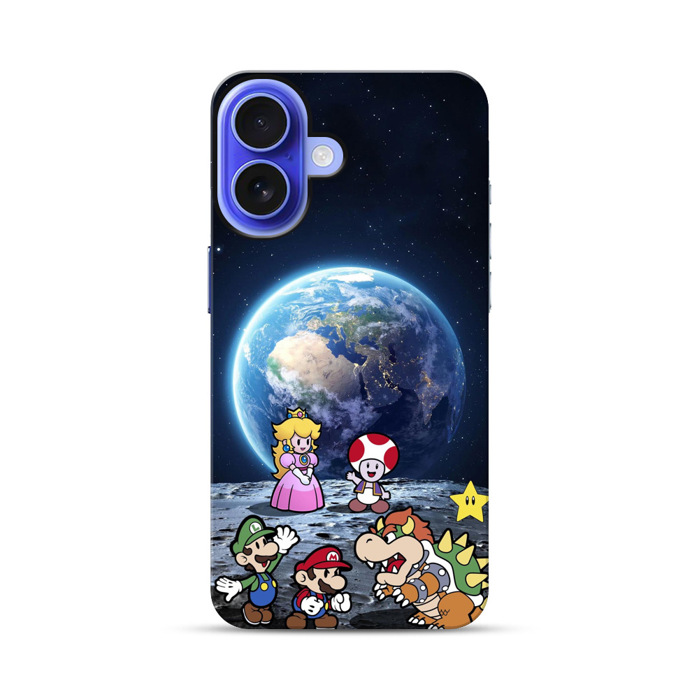 宇宙とゲームキャラ iPhone 17オリジナル耐衝撃ケース