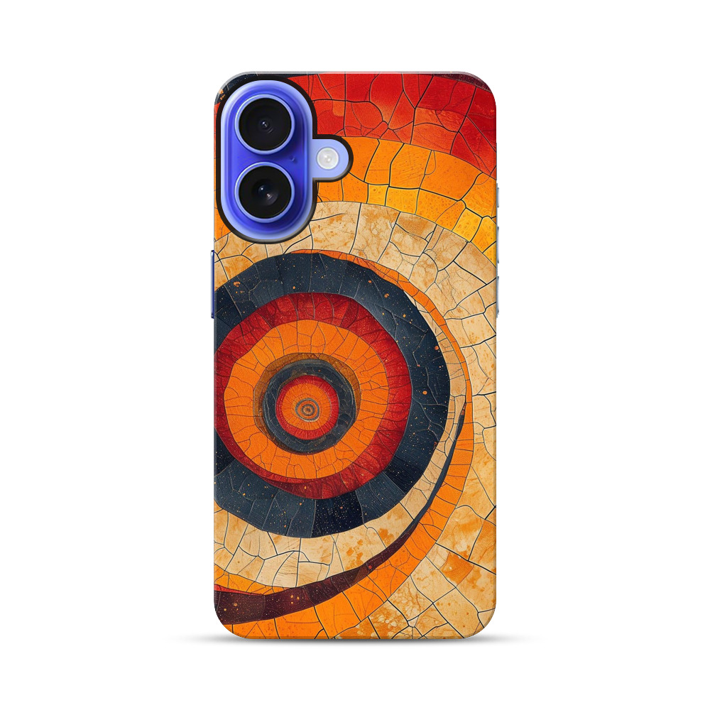 鮮やかな渦巻き模様 iPhone 17オリジナル耐衝撃ケース