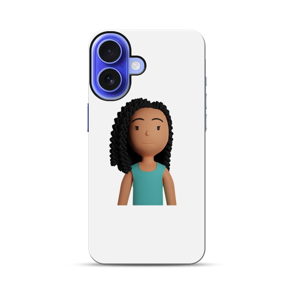 若い女性のキャラクター curly-hair 若い女性のキャラクター curly-hair