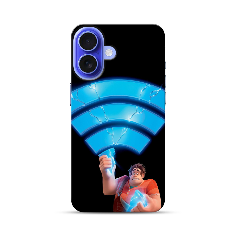 割れたWiFiアイコン iPhone 17オリジナル耐衝撃ケース