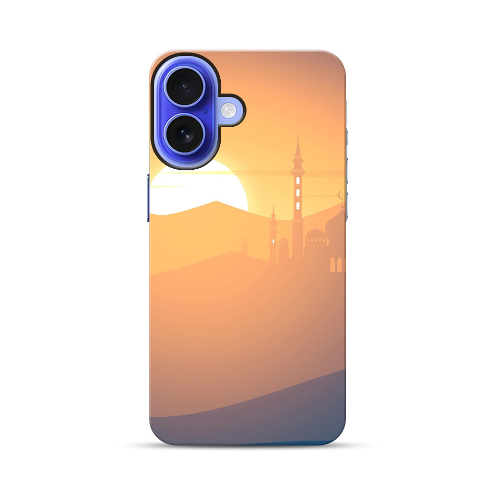 夕日とモスクの風景 iPhone 17オリジナル耐衝撃ケース